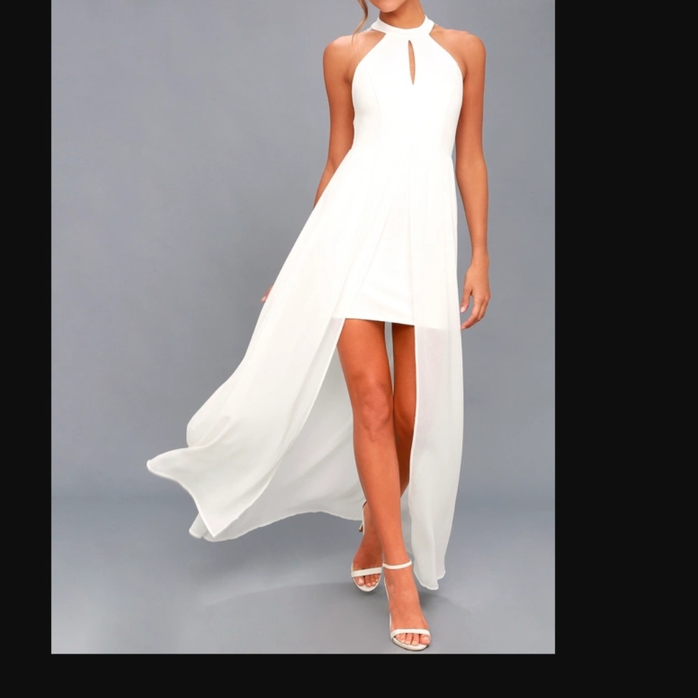 My Beloved White Lace Maxi Dress